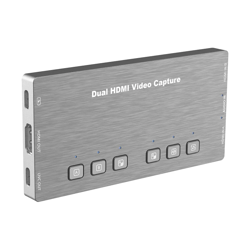 

1080p Dual HDMI to USB-C Streaming Video Capture Card Plus HDMI UVC Output