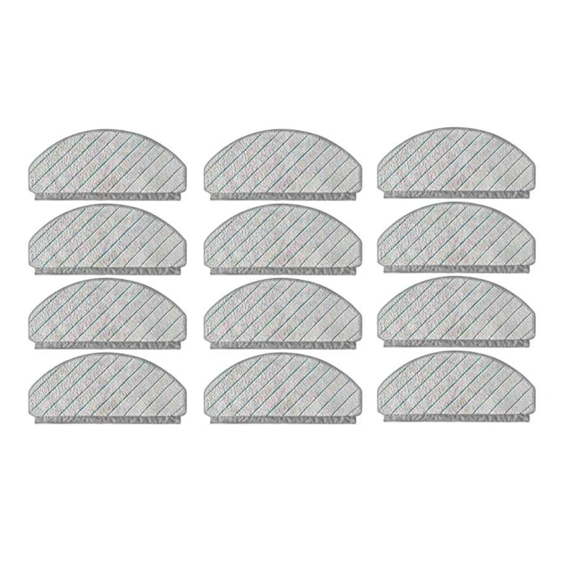 12 Pcs Cleaning Rag For Ecovacs Debot N20 / N20 Plus / N20 Pro Plus Robot Vacuum Cleaner Parts Replacement