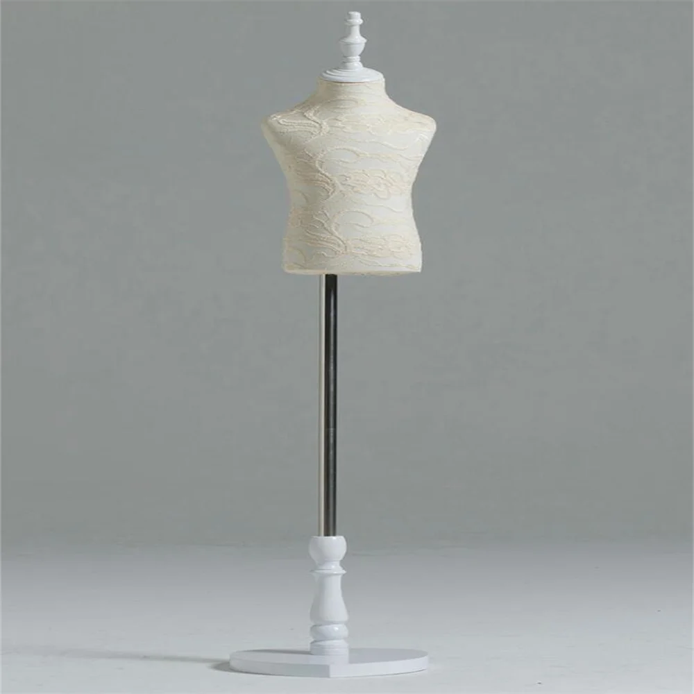 1PC Lace Fabric Mannequin for Sewing, Child Cloth Art, Body Fores Dress, Foam Stand, Jersey, Adjustable Display, 8Year, E211