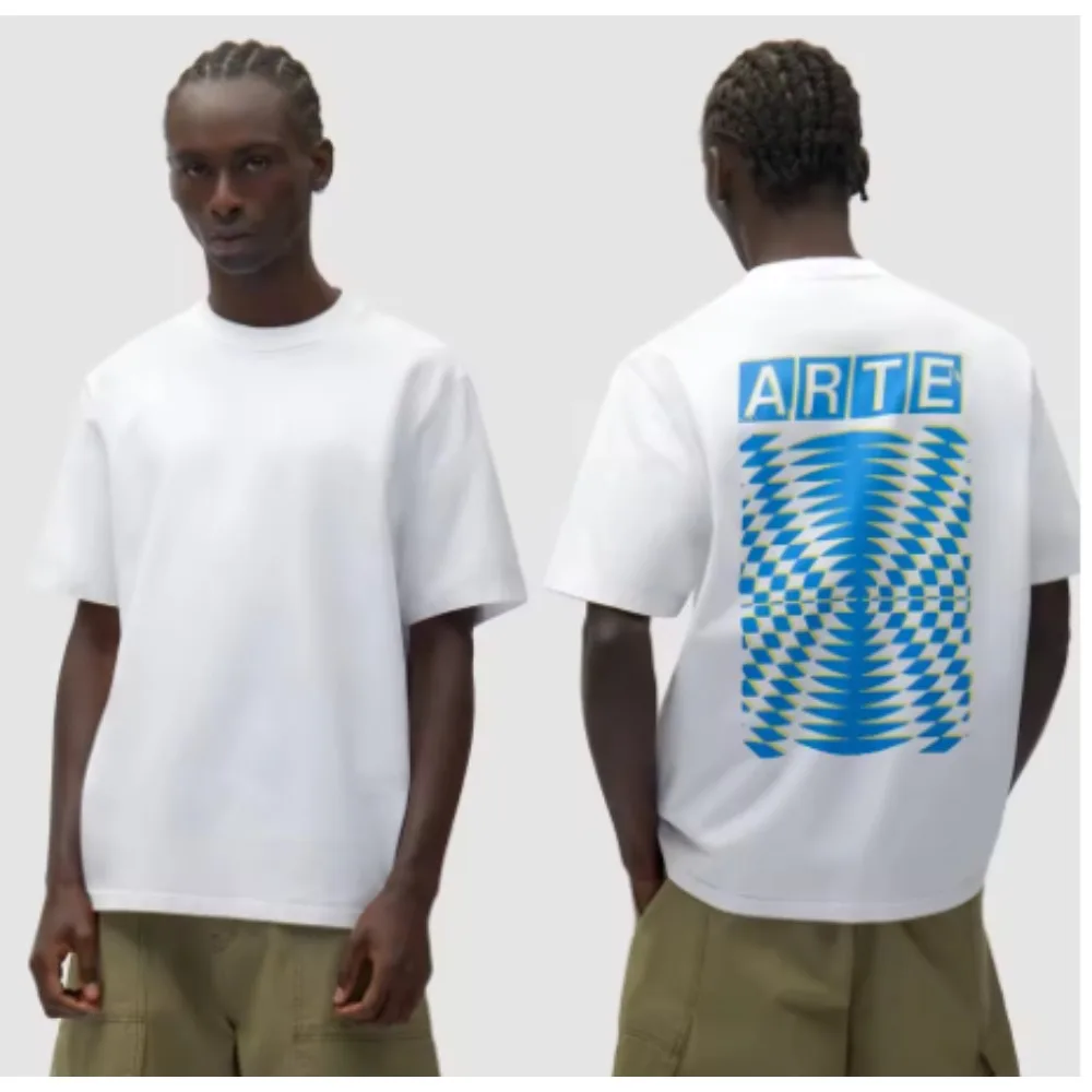 2026 New Unisex High-end Style Graphic T-shirt, Simple Print Design, Suitable for Daily Wear Casual Streetwear Short Sleeve Top