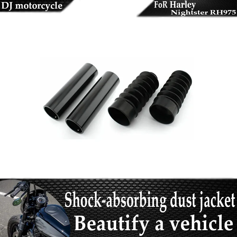 For Harley Davidson Nightster 975 RH975 2022-2024 Front Fork Gaiters Cover - Motorcycle Boot Shock Dust NIGHTSTER975 RH 975
