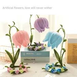 Lily Of The Valley Table Lamp DIY Handmade Material Package Twisted Stick Flower Home Decor Birthday Gift Valentine's Day Mum