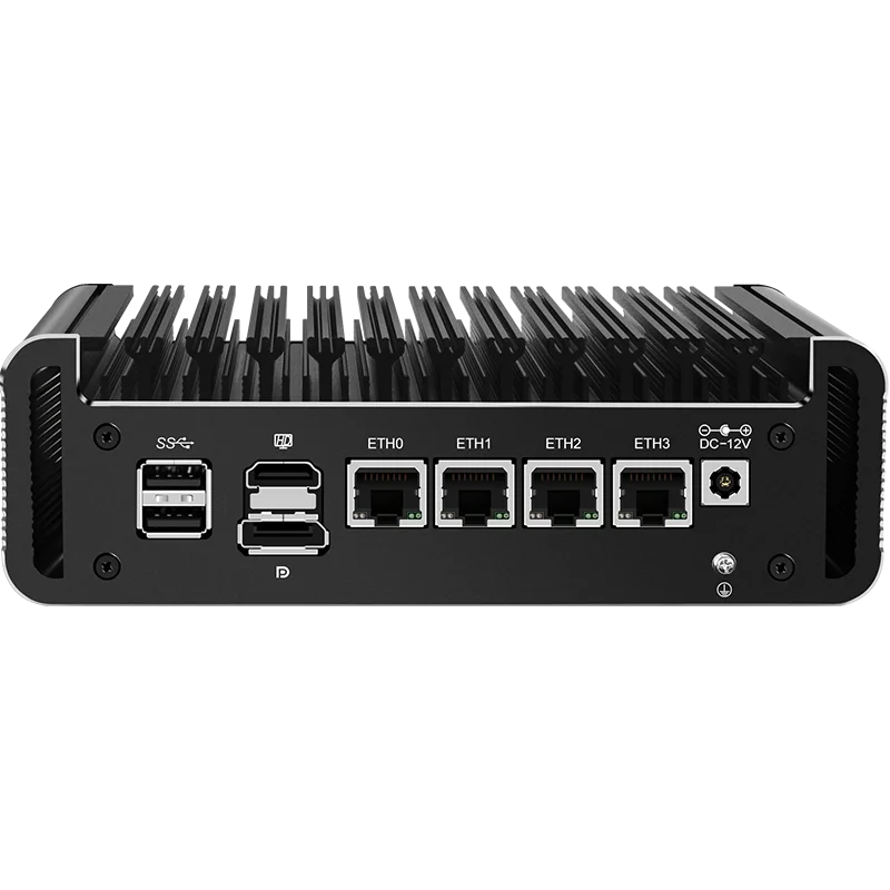 Firewall Appliance Computer 12th Gen Alder Lake i3 N305 N355 N100 N150 4xIntel i226-V 2.5G Fanless Mini PC  VPN Server Router PC