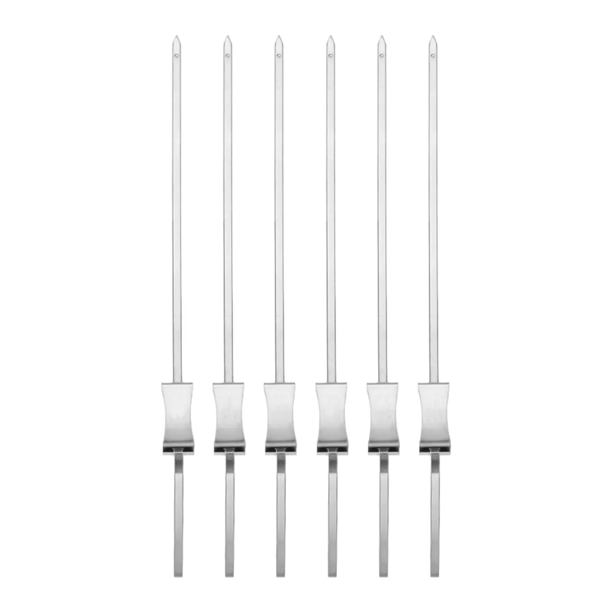 Grill Skewers with Handle,Stainless Steel BBQ Skewer Kabob Skewers for Meat, Chicken,