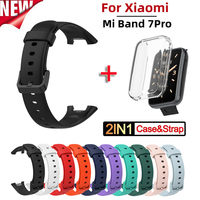 Strap+Case For Xiaomi Band 7 pro 7pro Smart Watches Bracelet For Mi Band 7Pro Silicone TPU Replacement Wrist Straps Mi Band 7pro