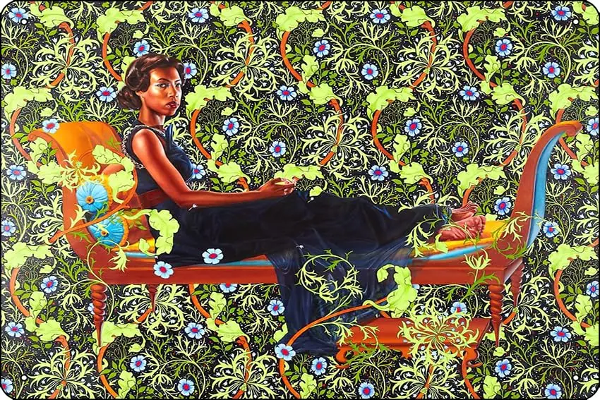 Kehinde Wiley Portrait Juliette Recamier Poster Metal Sign Decor - 8 x 12inch Bar Pub Garage Man Cave Wall Art