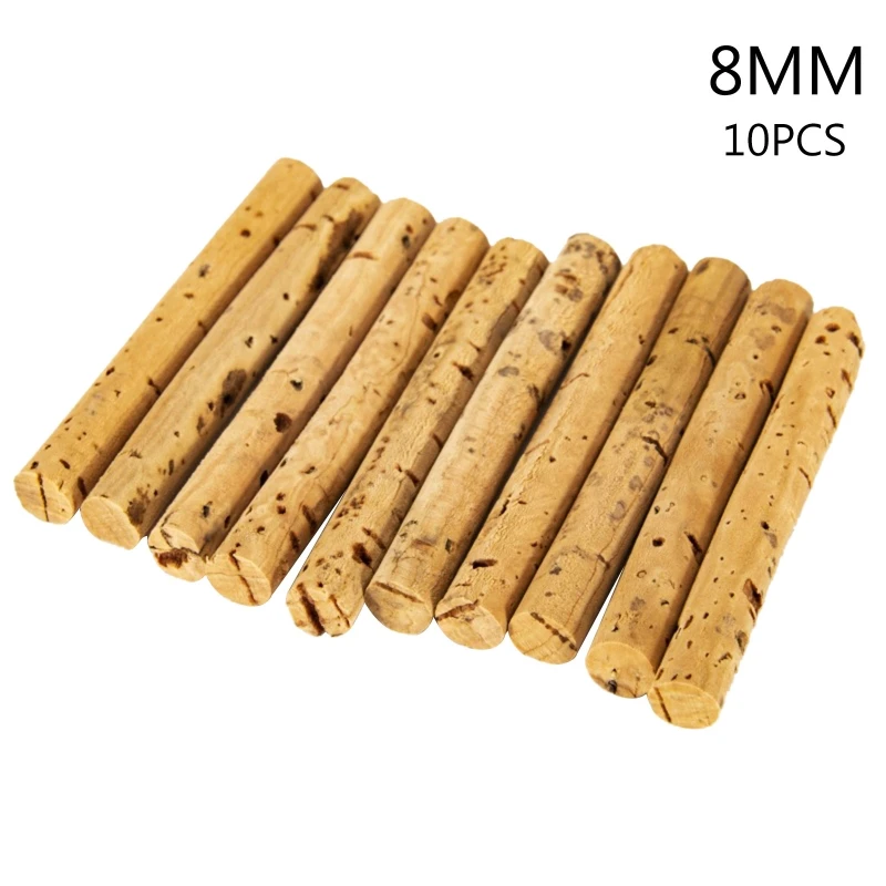 YD61 10Pieces Carp Bait Float Sticks Small/Large Cork Wood Float Sticks for Increase Buoyancy of Carp Bait and Granular Lures