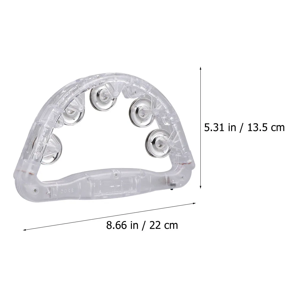 جرس يدوي مضيء متوهج وخفيف الوزن للحفلات لعيد الميلاد ومهرجانات العطلات والرياضة وصوت الاحتفال الممتع #5