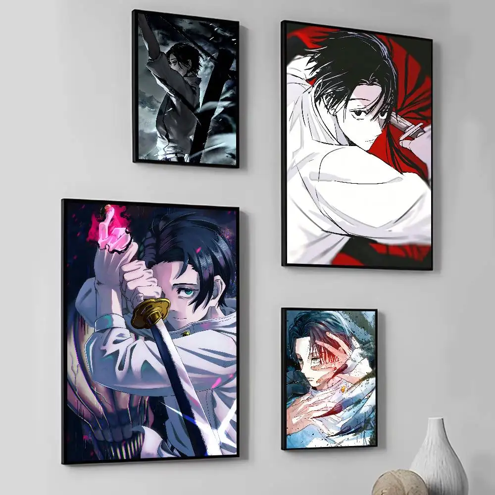 Anime J-Jujutsu Kaisen Cool Boy Okkotsu Yuta Poster Home Living Room Bedroom Bar Cafe Art Decor