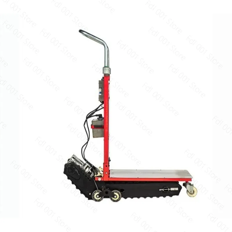 400KG/Silent Electric Stair Climbing Vehicle Cargo Handling Cart Crawler-type Up and Down Stair Climber Folding Angle Adjustable