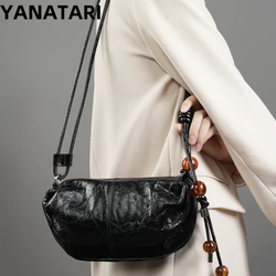 YANATARI Genuine leather woman bag shoulder bag Handbags ladies crossbody bags luxury designer minimalism bag chinese style bag