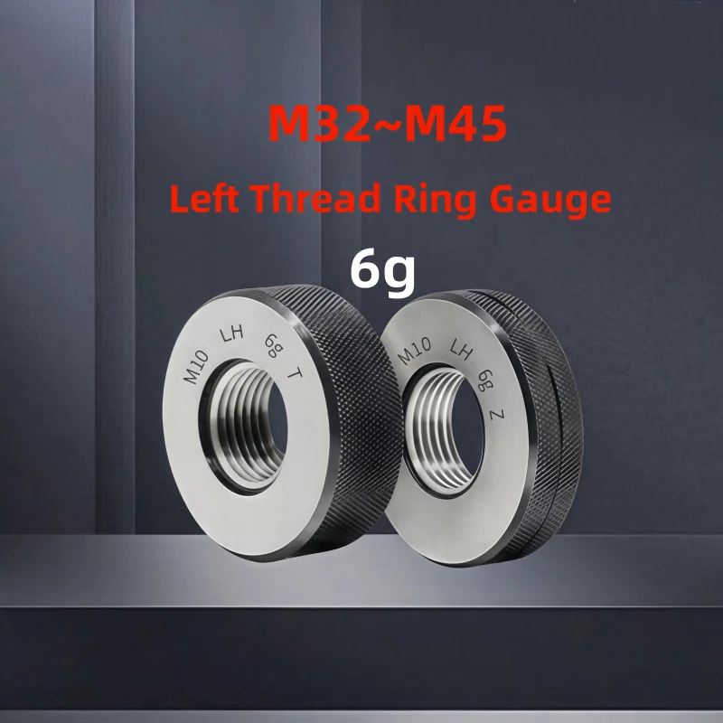 

1SET(1*GO+1*NOGO)Non-Standard Left Metric Fine Tooth Thread Ring Gauge Accuracy 6g Measure Tool M32M33M34M35M36M38M40-M45
