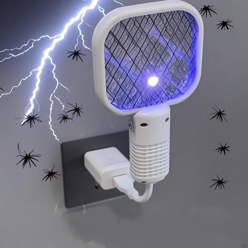 Armadilha mata-mosquitos, controle de pragas, usb, choque elétrico, mini lâmpada assassina de mosquitos, portátil, luz uv, mosca, bug zapper, raquete de insetos