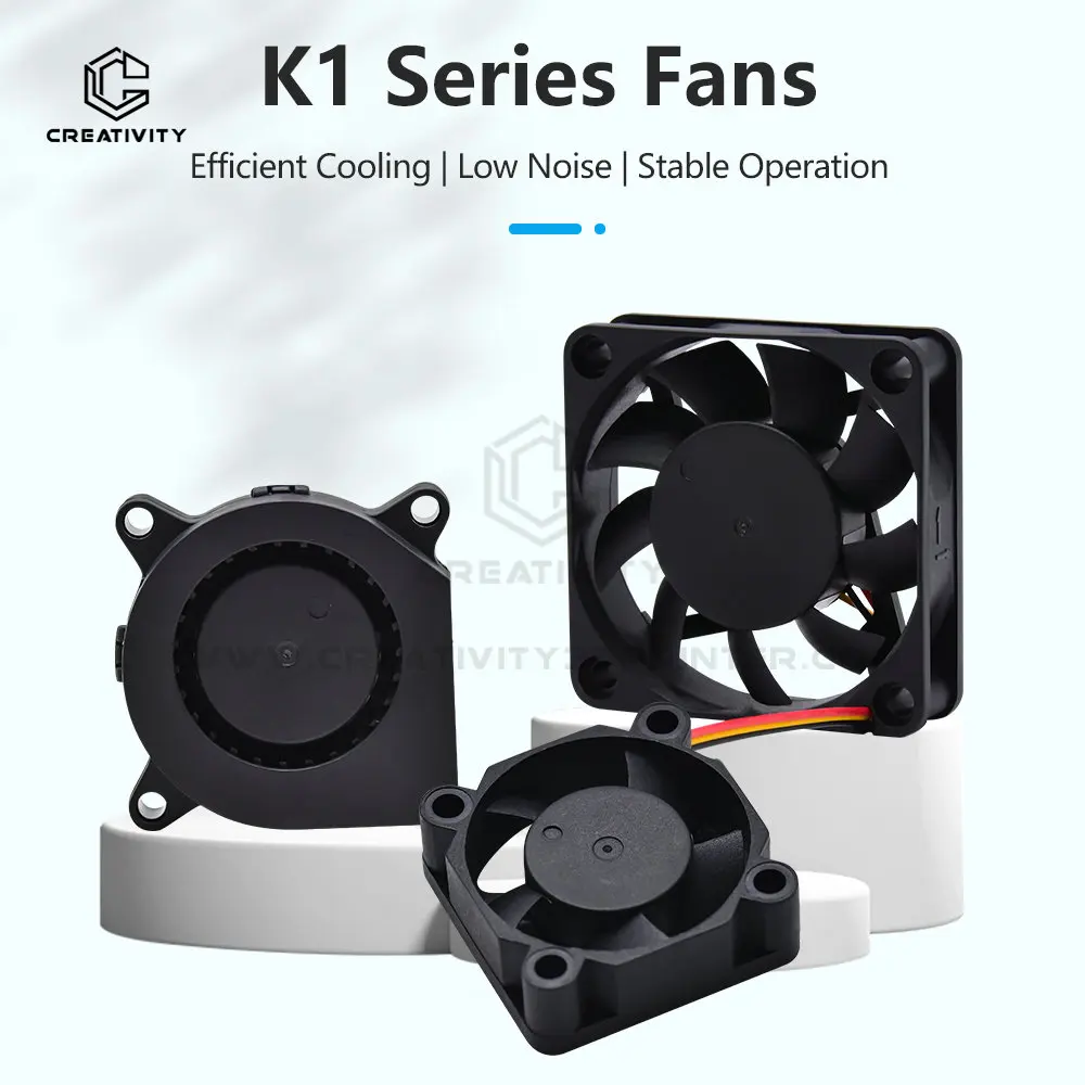 1PC K1C 3010/4020/6015 Hotend Fan 24V 4020 Blower Fan 6015 hydraulic fan For K1/K1 MAX 3d printer Hotend Cooling Fan