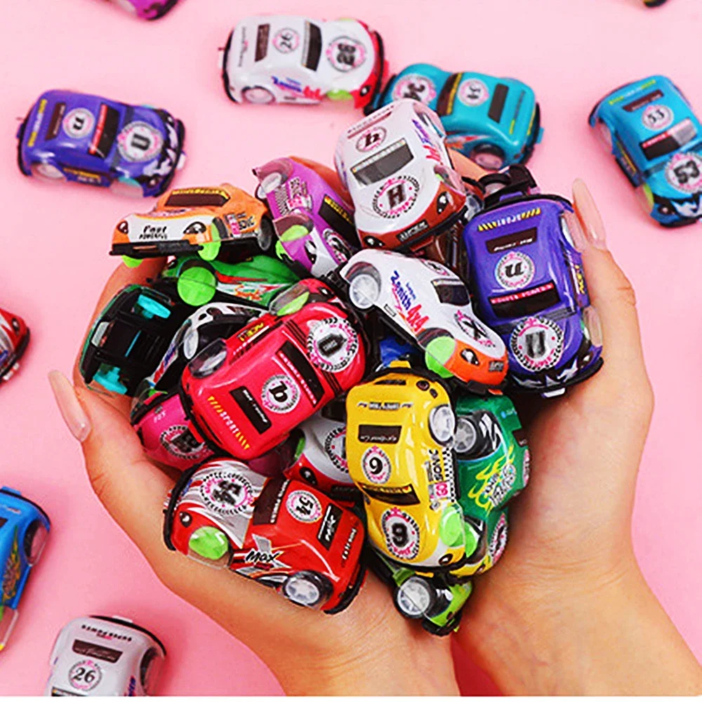 12Pcs Mini Colorful Pull Back Car Game Kids Birthday Party Small Gift Giveaway Toy Pinata Filler Classroom Prize Boys Girls Gift