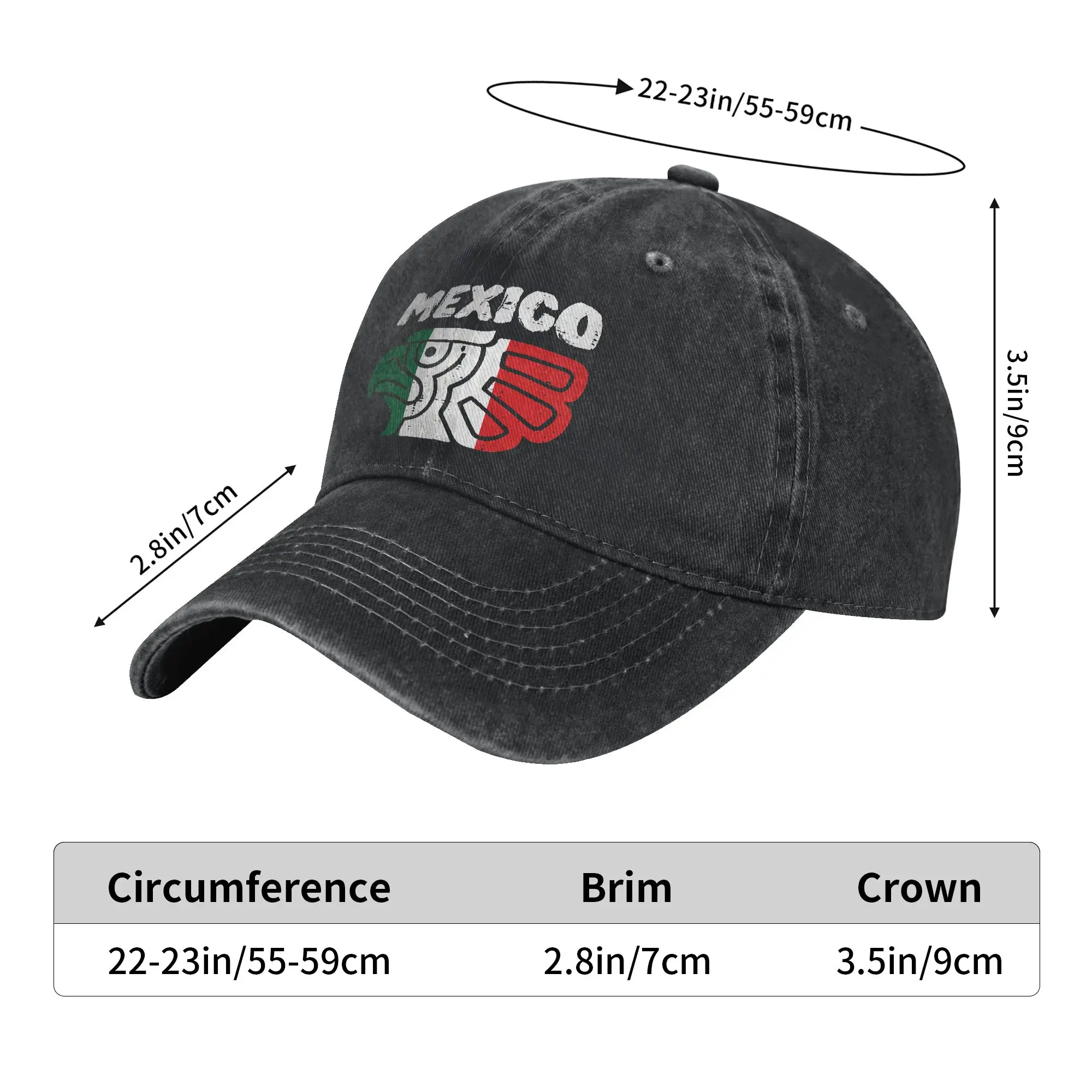 Mexico Bird Eagle Head Flag Mexican Casual Baseball Cap  Camping Trucker Hat Spring Wholesale Women Men Fashion Baseball Caps