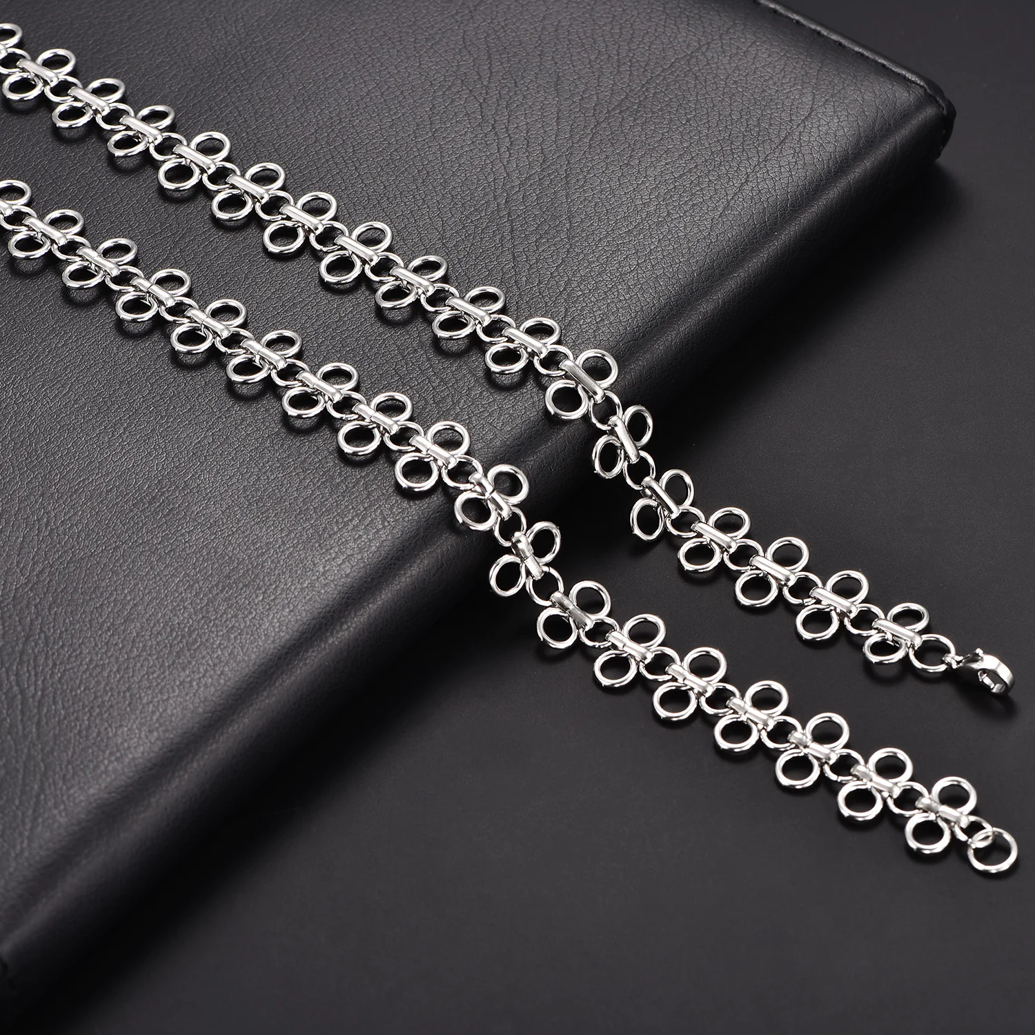 14mm Punk-Rock Edelstahl-Halskette mit Chinesischem Knoten, Hiphop Heavy Choker, Metall-Halsschmuck, Geschenk – Detail 1