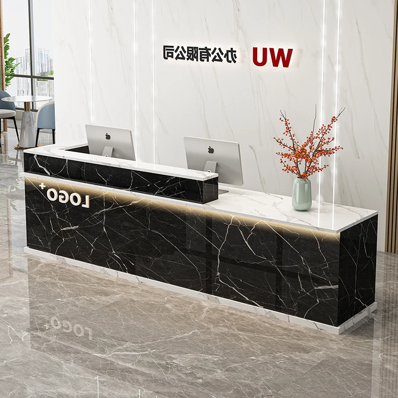 صالون التجميل Mostrador Negocio الأثاث التجاري صالون تجميل مكاتب الاستقبال الديكور مكاتب الاستقبال الخروج