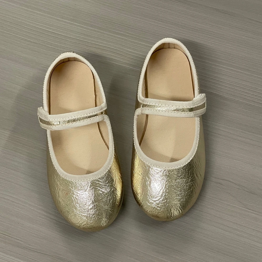 Jinyu Baby Girl Shoes Princess Shoes Breathable Sandals Summer  PU Leather Men's And Women's Shoes Fashion Personality Golden - view 4