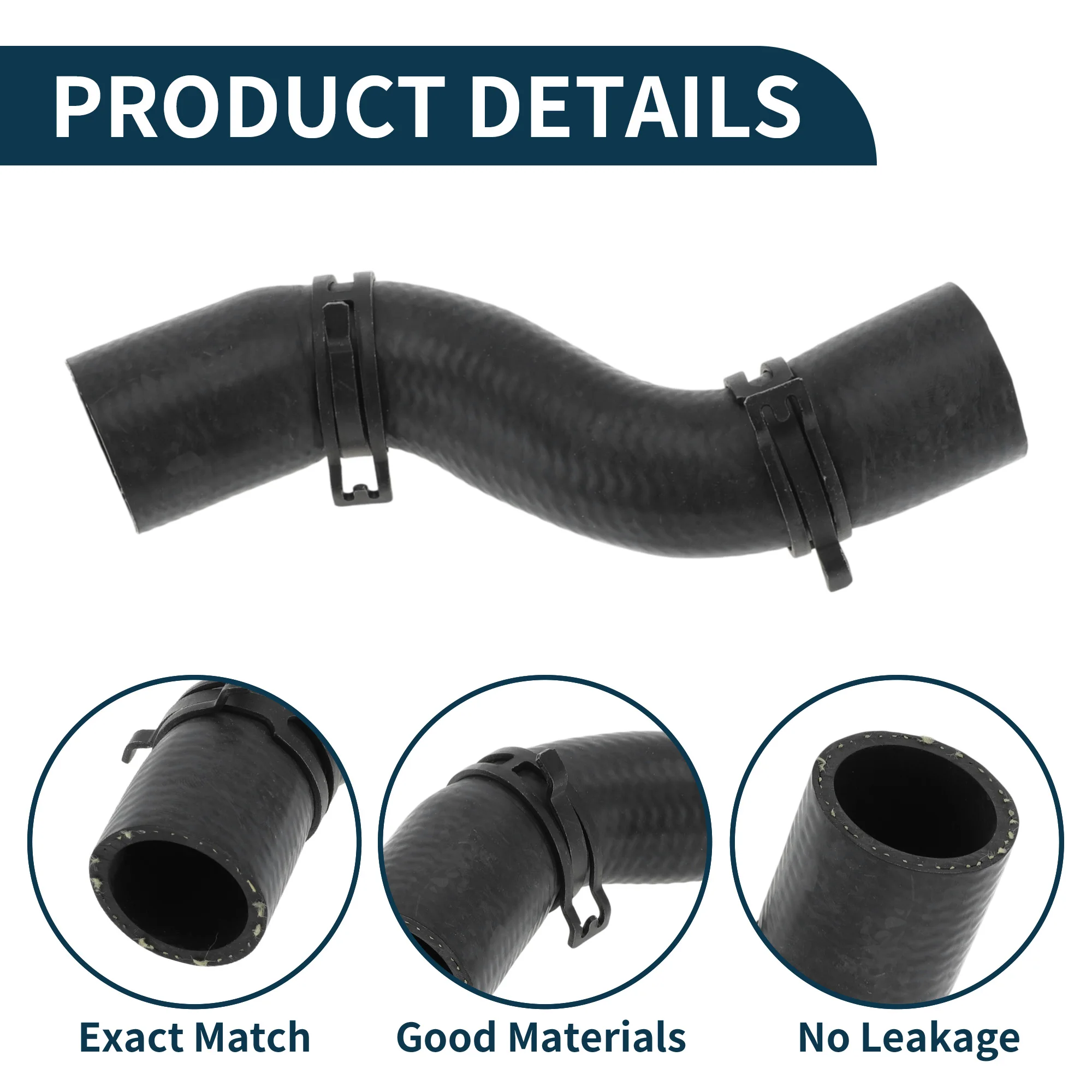 UXCELL Radiator Hose Heater Hose Radiator Outlet Hose Pipe for BMW Mini Cooper Countryman 11-16 No.17129800478 Rubber Water Pipe 4