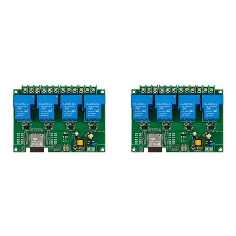 

【SURPISE】2X 4-канальный релейный модуль 5В/30А AC220В, Wi-Fi Bluetooth релейный модуль, плата для разработки ESP32