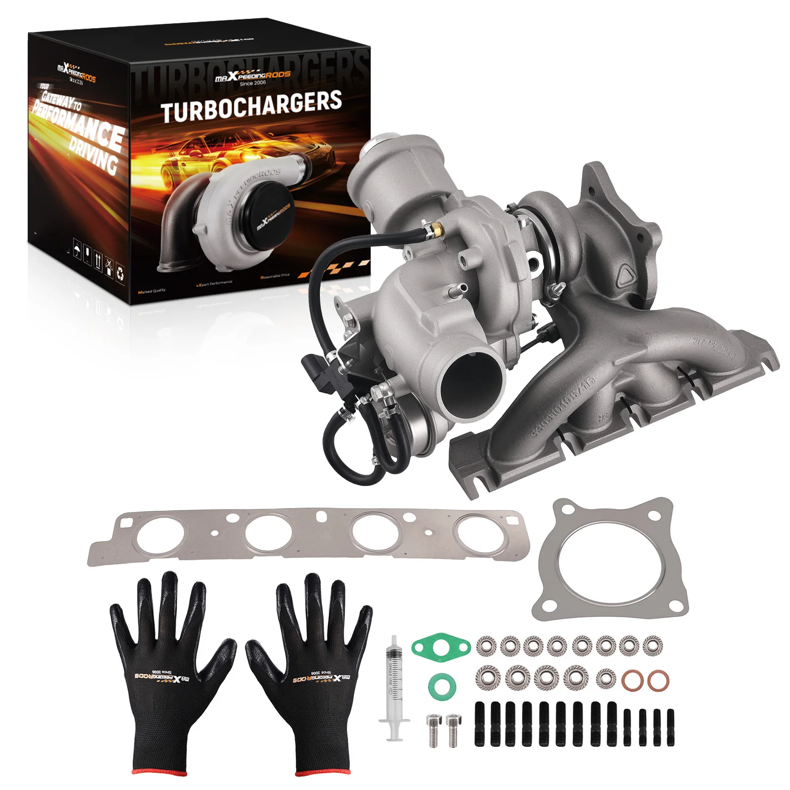 Турбонагнетатель MaXpeedingrods K03-2080DCB5.88KCAXK для Audi A4 A6 2.0T B7 BUL BWE BGB K03 2005 2007 2008 2006