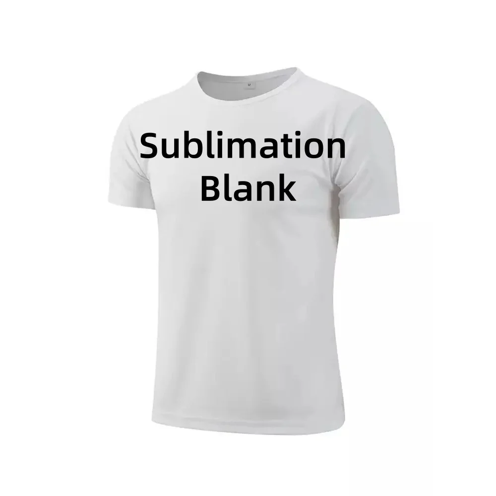 5 Pack Quick Dry White T-shirt Sublimation Blank Unisex O-neck Short Sleeve Summer Sports Clothing for Kids & Adults