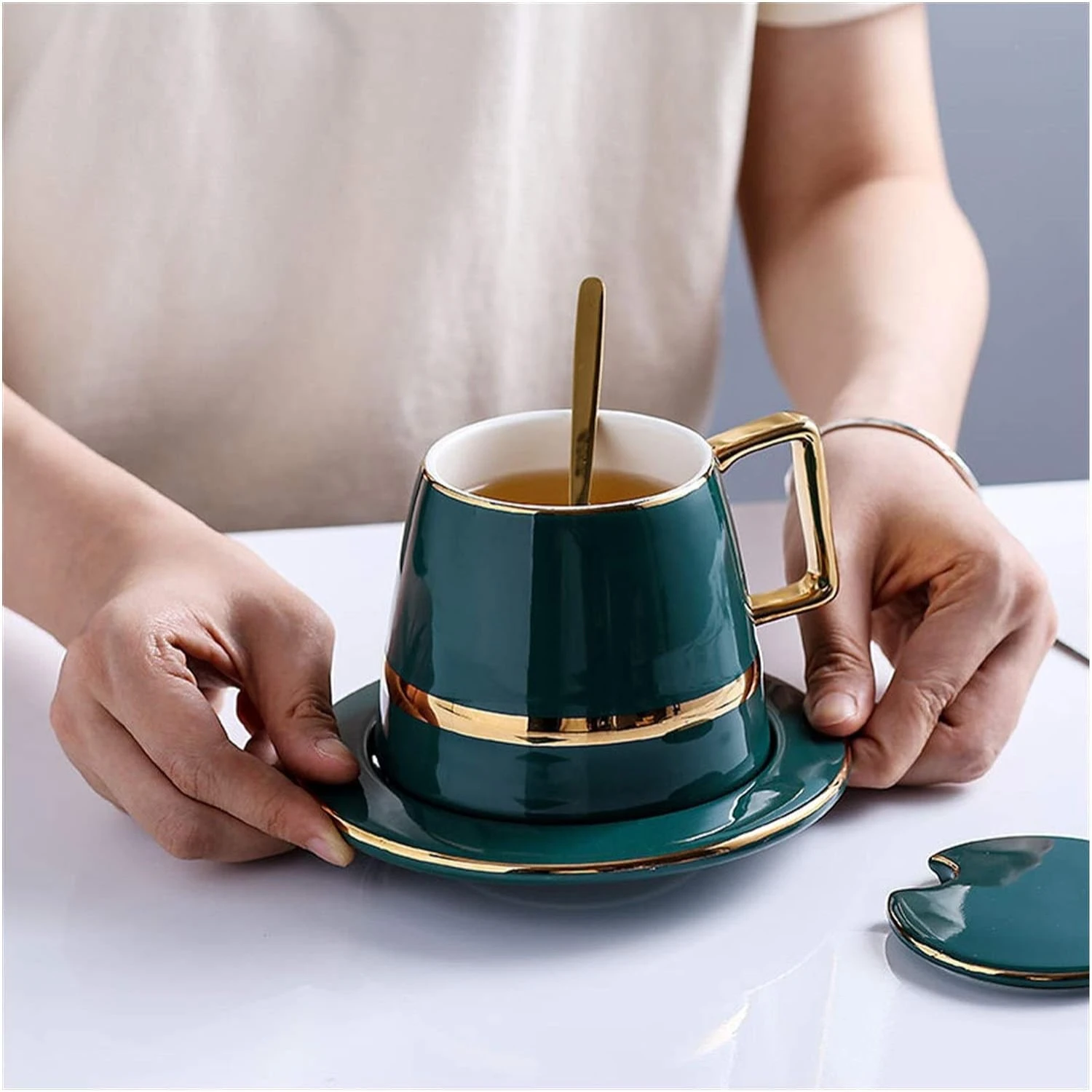 

Elevate Your Collection with This Exquisite, Stylish, and Versatile Ceramics Coffee Cup Set - Perfect and Unique for Milk, Tea,