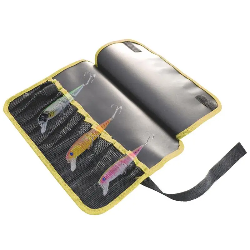 Lures Baits Storage Bag With 12 Pockets Lure Bag Foldable Fishing Jig Bag Outdoor Fishing Tackle Pocket Bag Organizer For Baits