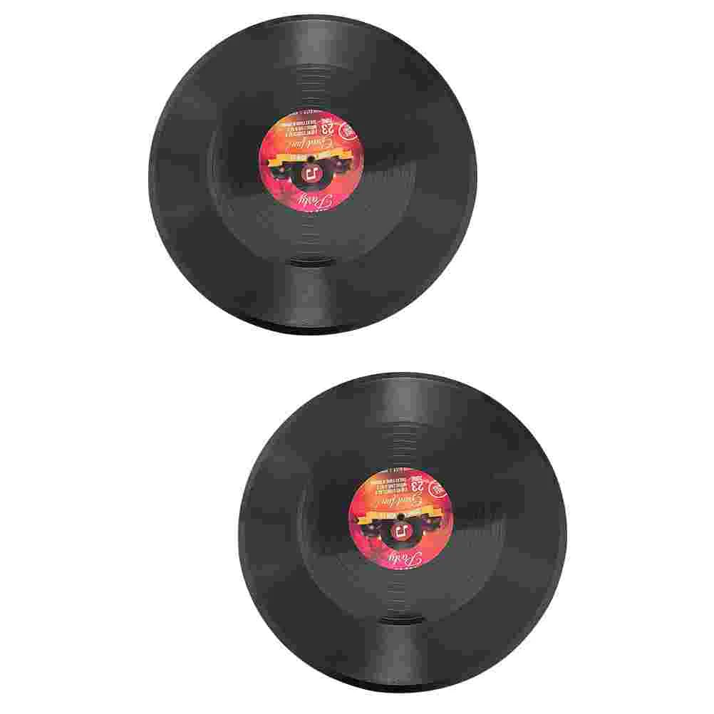 6 Pcs Vinyl Record Decoration Records Disco Party Decorations CD for Aesthetic Fake Prom Woman