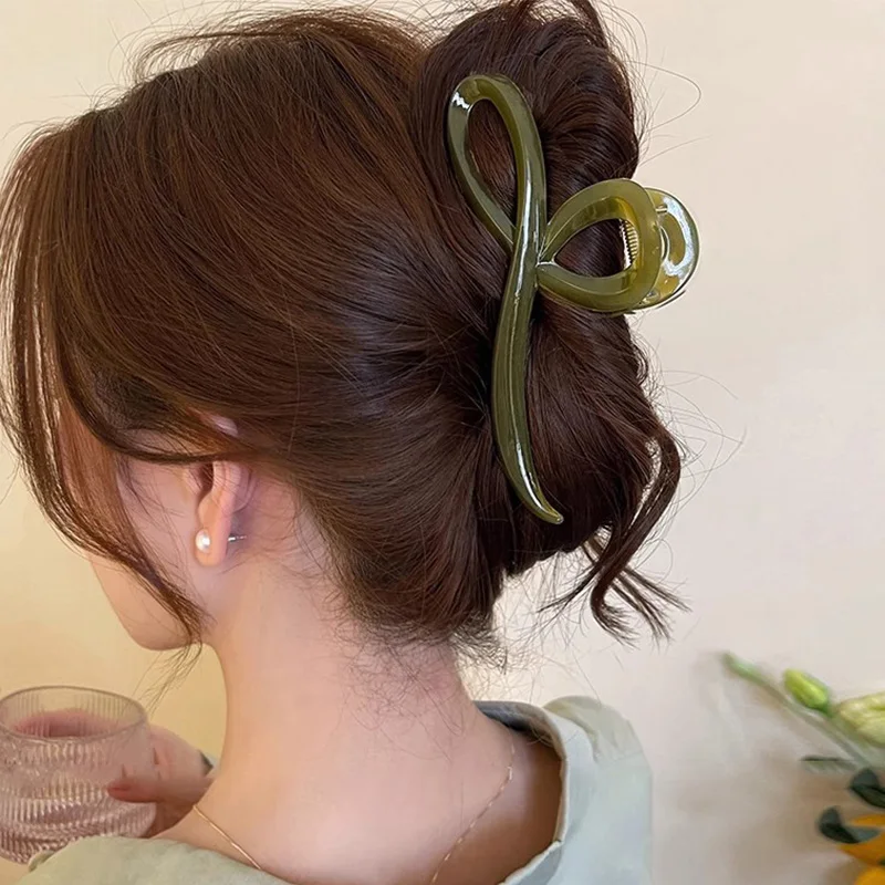 Elegante Gelee Farbe Bogen Haar Klaue Für Frauen Mädchen Süße Ornament Zurück Stirnband Haar Clips Haarnadel Mode Haar Zubehör