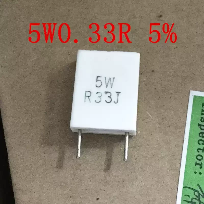 5-100pcs high-quality 5W R33J 5W 0.33R 5% cement resistor, non inductive resistor, brand new in stock