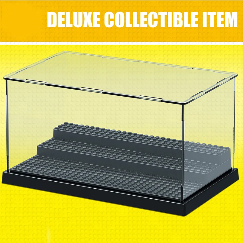 3 Layer Acrylic Display Case Dustproof Showcase for LEGO Minifigures Building Blocks Action Figure Clear Storage Box