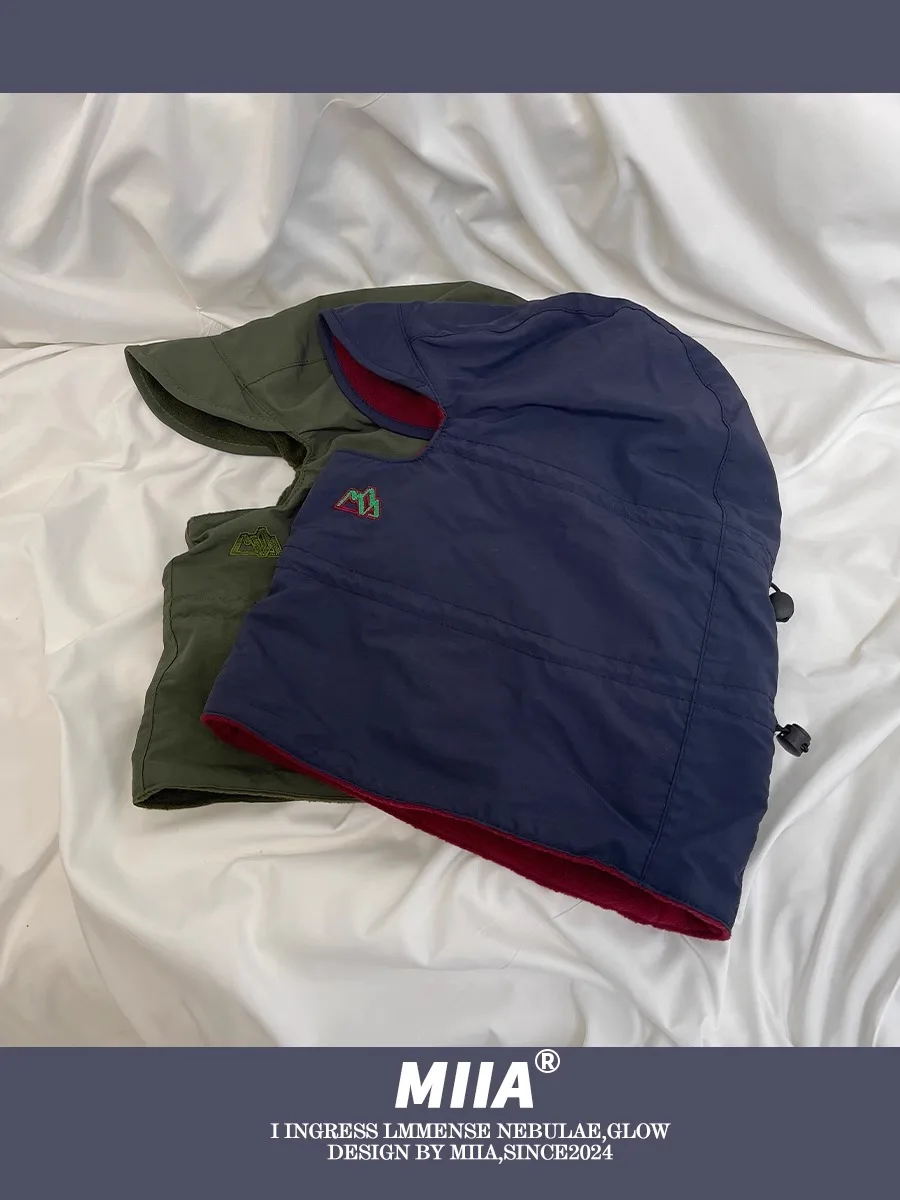 Outdoor Function Wind Mountaineering Skiing Cold Shading Pullover Cap Face Mask Neck Protection Integrated Sport Bomber Cap