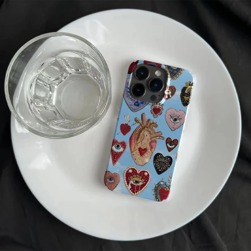 Funny Turkish evil eye Phone Case for iPhone 16 15 14 13 12 11 Pro Max XS XR XSMax 6 7 8 Plus Glossy HD Hard PC Cover