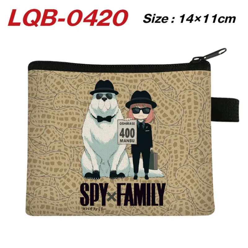 اليابانية أنيمي الجاسوس × الأسرة Kawaii الكرتون نمط المحفظة أنيمي البضائع هدية صغيرة
