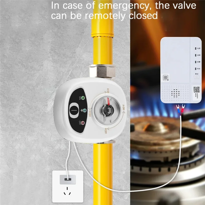 -A90P Wireless For Ewelink UK Plug WIFI Smart Valve Controller APP Remote Control Water Shutoff Automation Ball Valve