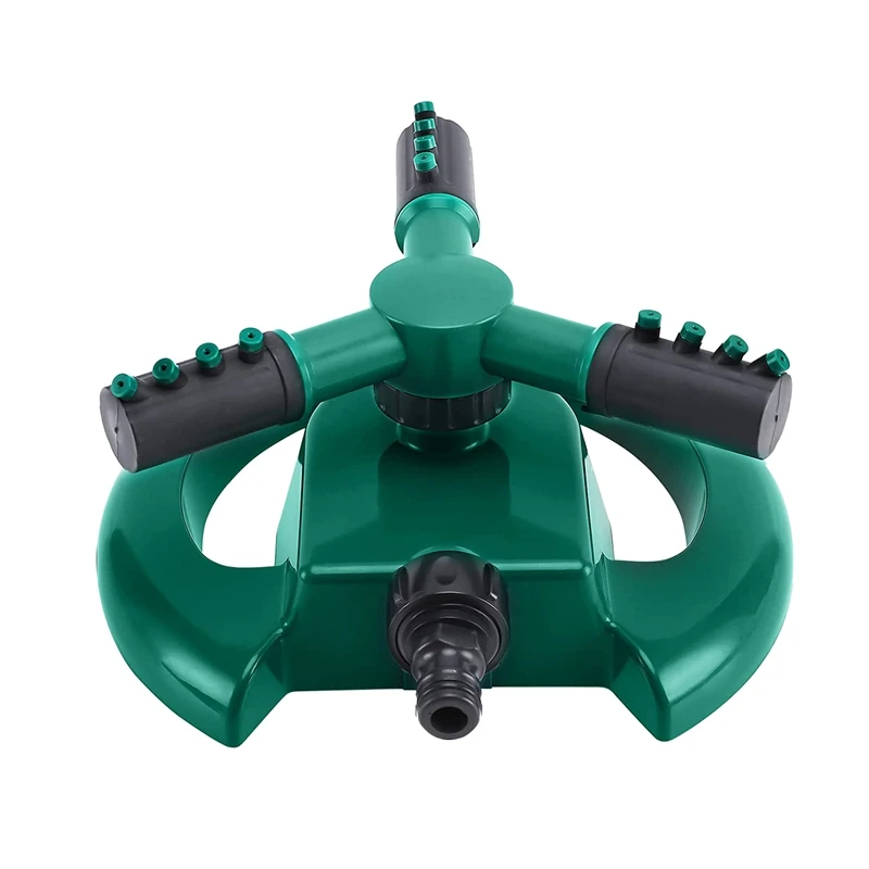 Garden Sprinkler, Adjustable Rotating Lawn Sprinkler 360 Degree 3 Arm Rotating Sprinkler,Automatic Water Sprinkler