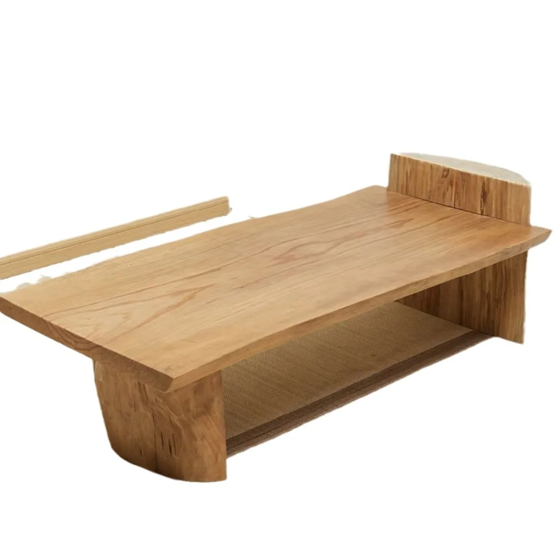 

Solid wood home balcony tea table and chair combination B & B Zen wabi-sabi tea art tea table Japanese tatami coffee table