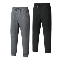 CHRLCK Men's Tight Sweatpants Sport Pants Men Running Pants Spring Summer Loose Casual Sweat Pants Straight Jogging Trousers
