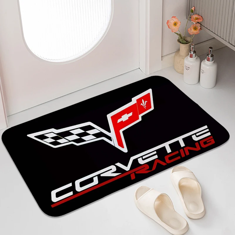 

Bathroom Mat C-Corvettes Funny Doormat Entrance Door Carpets for Living Room Custom Living Room Bedroom Rug Home Entrance Mats