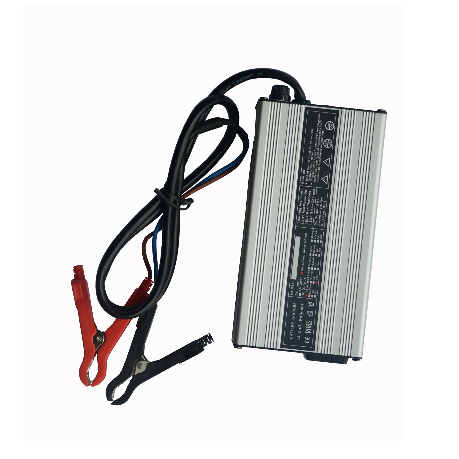 Carregador de Bateria DC 14.6V, Corrente de Carga 10A