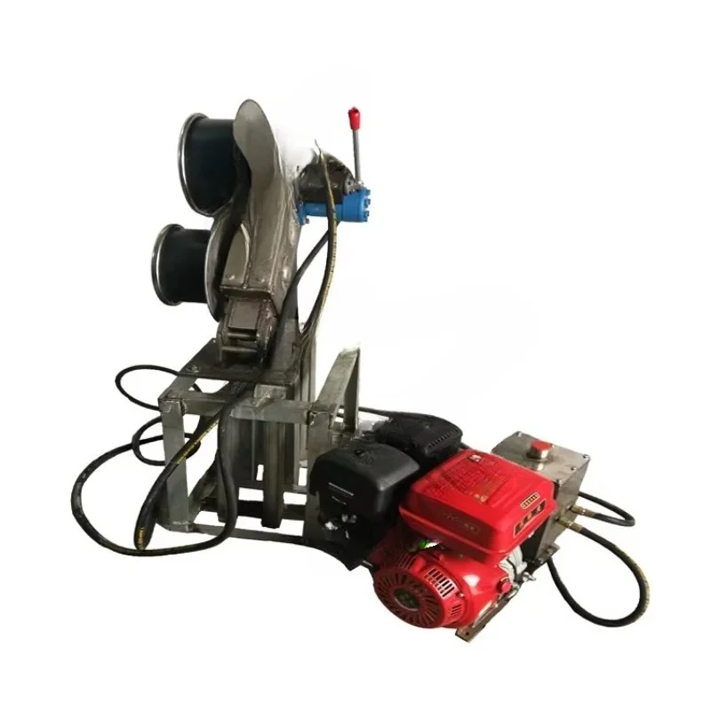 Electric fishing net handling machine equipment