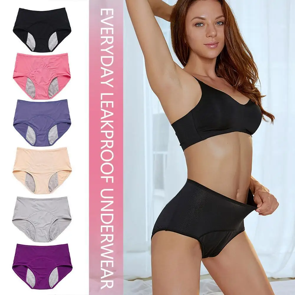 

3pcs/Set Leak Proof Menstrual Panties Women Period Underwear Sexy Pants Physiological Underwear Plus Size Waterproof Briefs