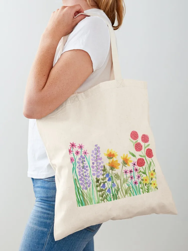 Pretty summer wildflowers Tote Bag Canvas bag Fabric bag canvas tote Women's bags