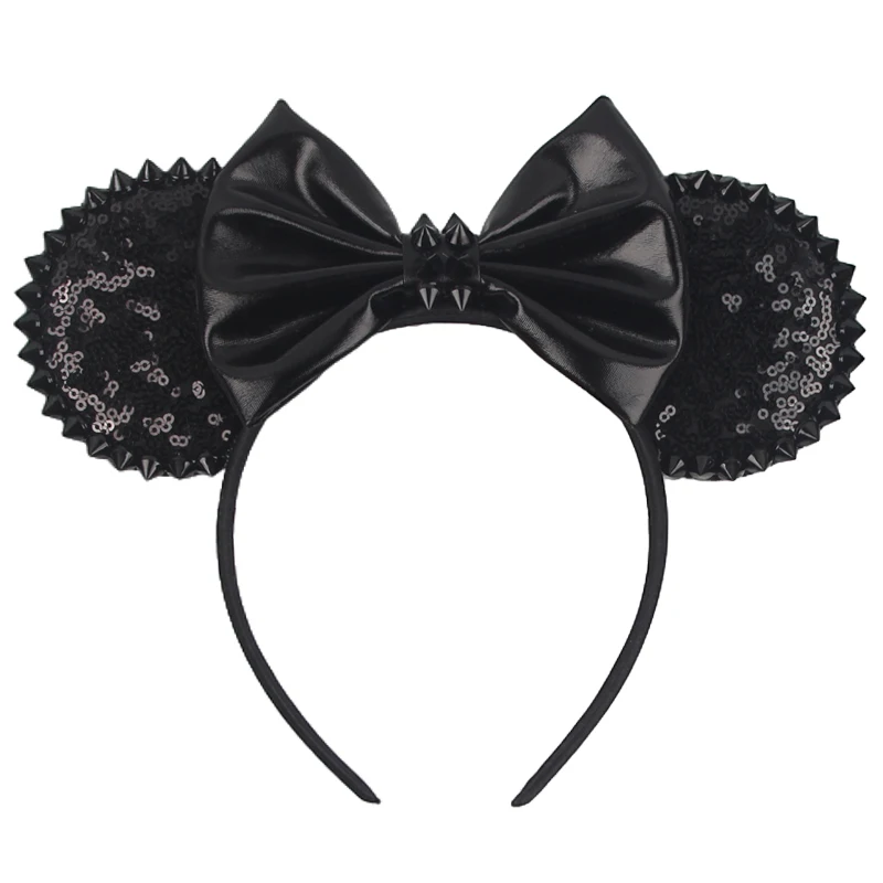 NEUE Halloween Maus Ohren Stirnband Für Mädchen Frauen Pailletten 5 "Bogen Haarband Mädchen Party Festival Geschenke DIY Cosplay haar Zubehör – Detail 15
