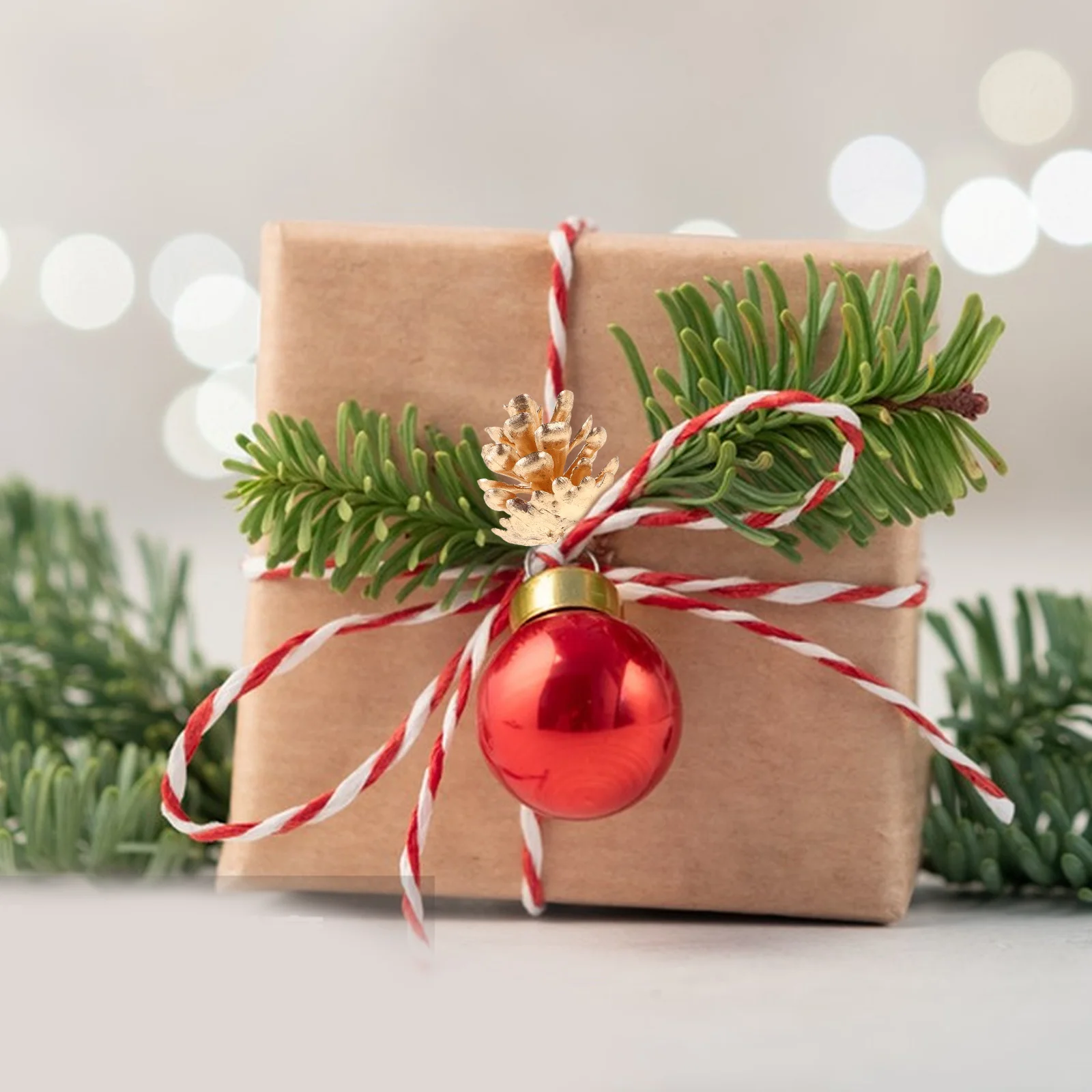 

10Pcs Cones Real Touch Artificial Pinecones for Wreaths Garlands Vase Fillers Fall Craft Supplies Holiday Decorations