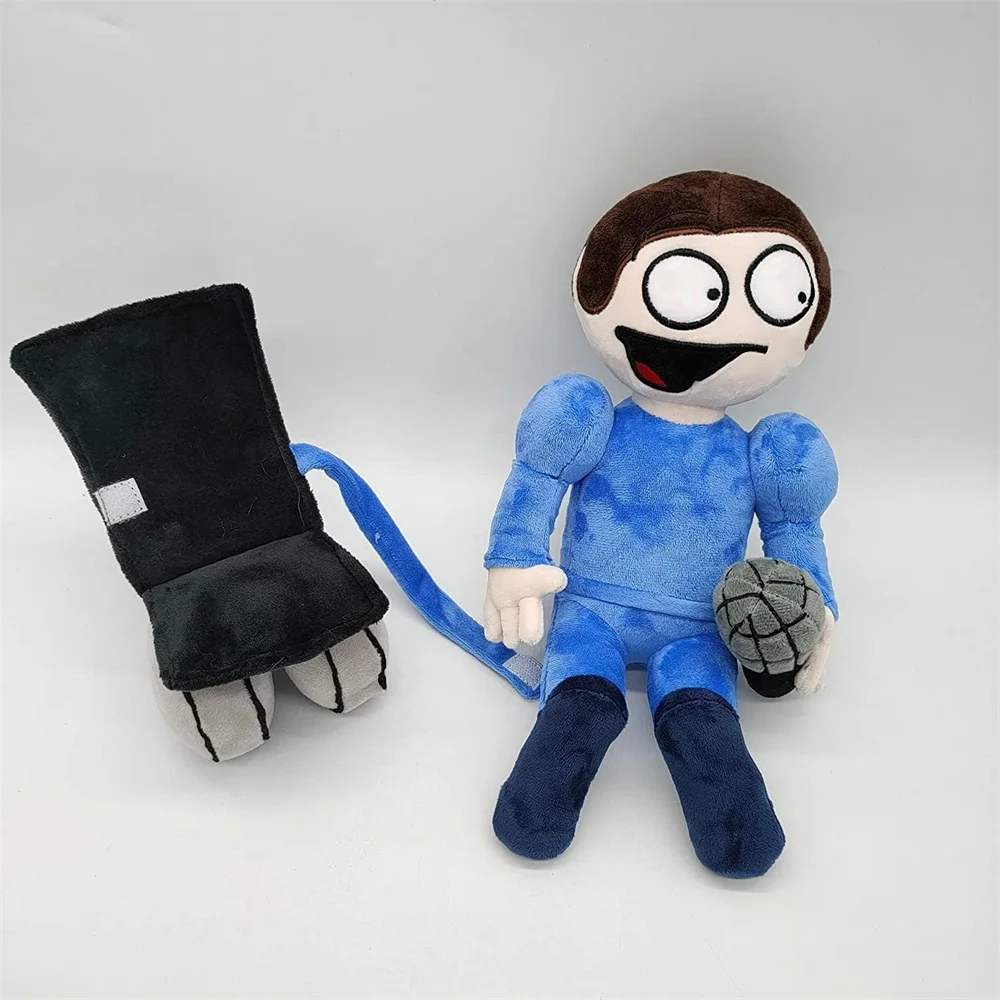 1/2 piezas de muñecos de peluche de Dave y Bambi, juguete de peluche suave, figura de almohada de dibujos animados FNF para niños, regalos de Navidad y cumpleaños