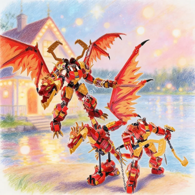 1463pcs MOC Ninjia Kai S Source Dragon Mech Modelbouw Kerstcadeau Blokken Monteren Architectuur Speelgoed DIY Creatief Idee