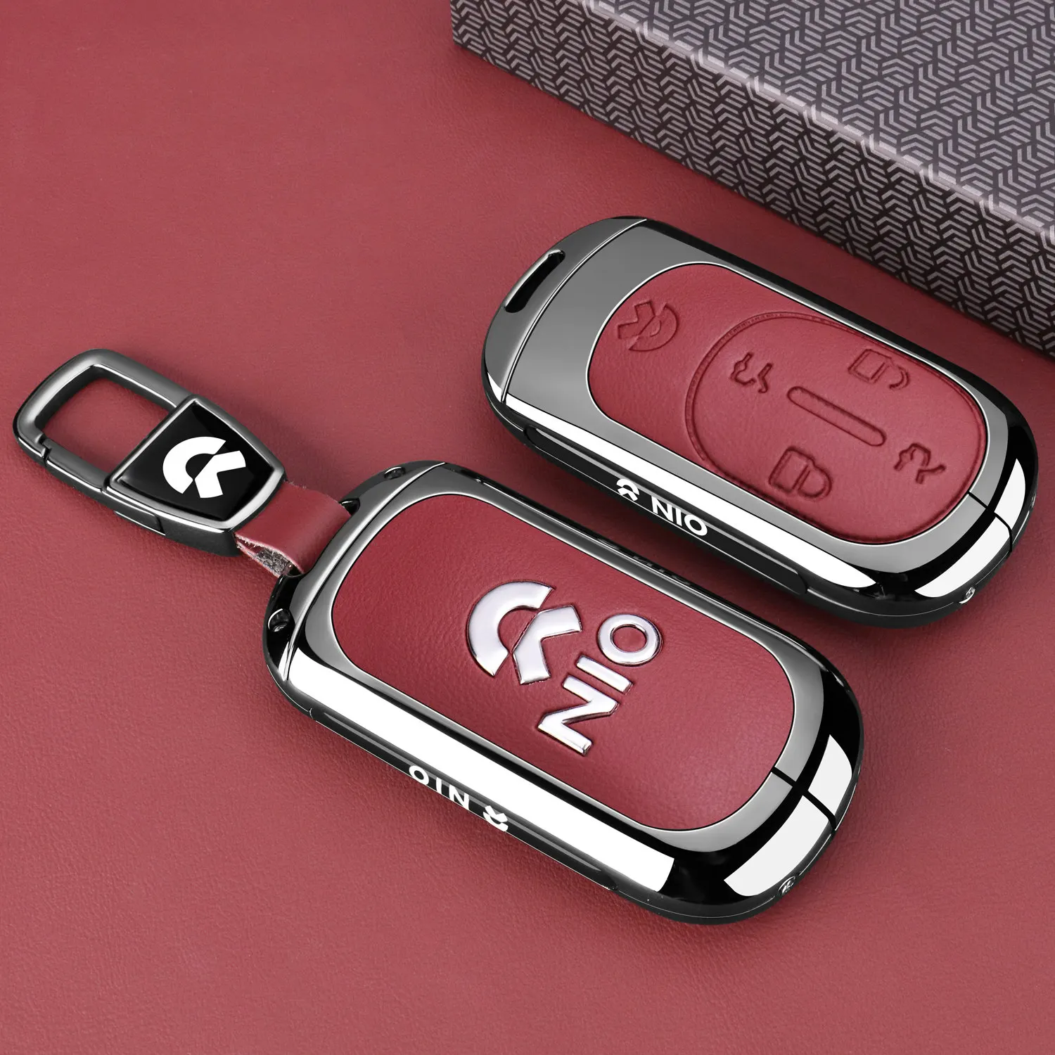 New NIO ES8 Special Key Set New 3 Third Generation Future ES8 Car Supplies Full Package Protective Shell Buckle for Menand Women